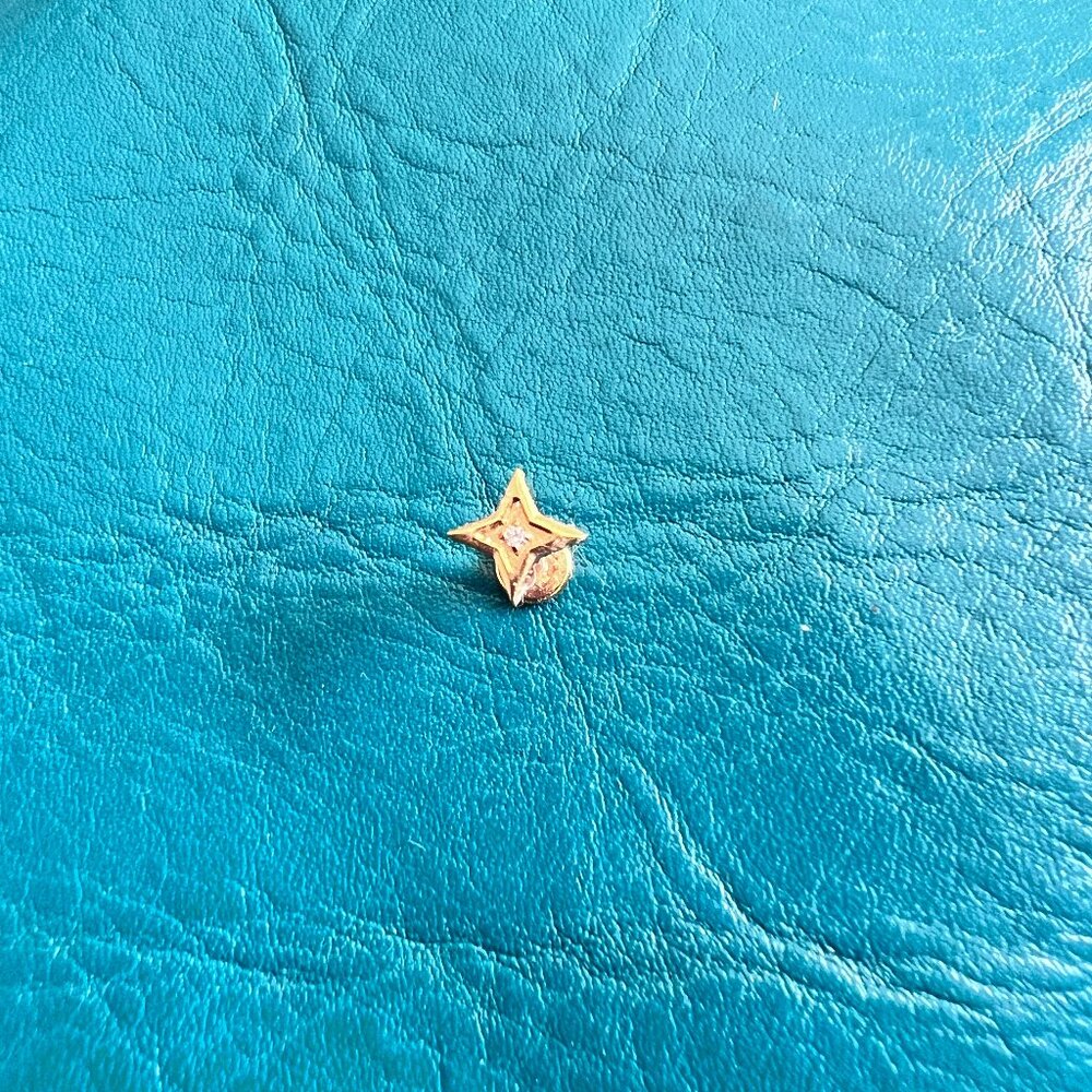 BodyArtForms goldtone North Star Ear Piercing 16G